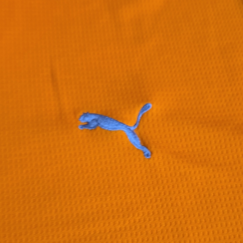 Puma Men's Bright Orange Polo Shirt - Picture 3 of 8